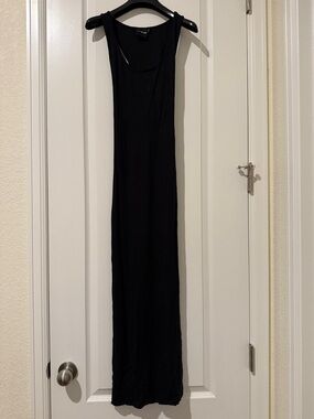 ASOS Petite Black Sleeveless Maxi Tank Dress